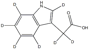 Indole-2,4,5,6,7-d5-3-acetic-2,2-d2  acid Struktur
