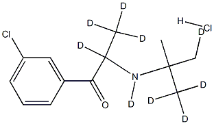 Bupropion-d9 HCl Structure