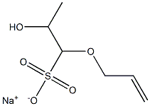 Sodium 1-allyloxy-2-hydroxypropyl sulphonate Structure