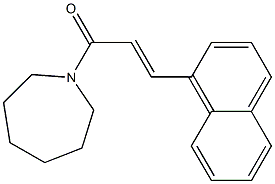(E)-1-(1-azepanyl)-3-(1-naphthyl)-2-propen-1-one Structure