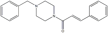 (E)-1-(4-benzyl-1-piperazinyl)-3-phenyl-2-propen-1-one Struktur