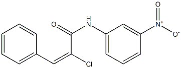 (E)-2-chloro-N-(3-nitrophenyl)-3-phenyl-2-propenamide Struktur