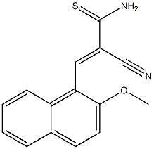 (E)-2-cyano-3-(2-methoxy-1-naphthyl)-2-propenethioamide