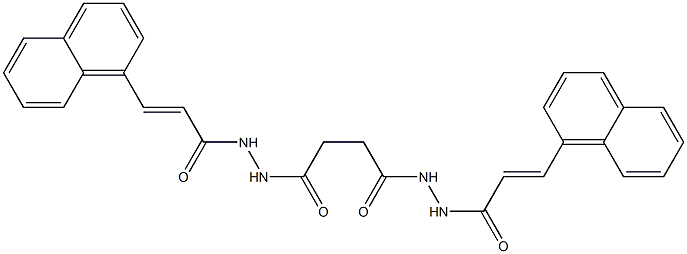 (E)-3-(1-naphthyl)-N'-(4-{2-[(E)-3-(1-naphthyl)-2-propenoyl]hydrazino}-4-oxobutanoyl)-2-propenohydrazide