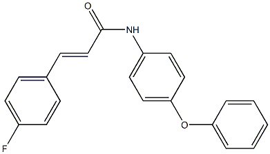 (E)-3-(4-fluorophenyl)-N-(4-phenoxyphenyl)-2-propenamide Structure