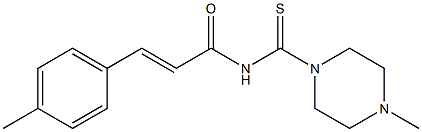 (E)-3-(4-methylphenyl)-N-[(4-methyl-1-piperazinyl)carbothioyl]-2-propenamide