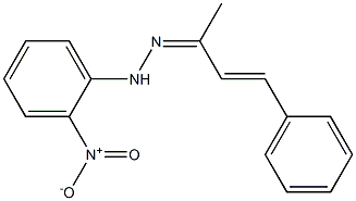 (E)-4-phenyl-3-buten-2-one N-(2-nitrophenyl)hydrazone Structure