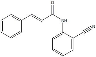 (E)-N-(2-cyanophenyl)-3-phenyl-2-propenamide Structure