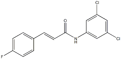 (E)-N-(3,5-dichlorophenyl)-3-(4-fluorophenyl)-2-propenamide Structure
