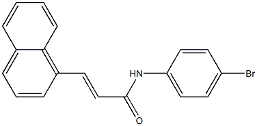 (E)-N-(4-bromophenyl)-3-(1-naphthyl)-2-propenamide Structure