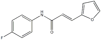 (E)-N-(4-fluorophenyl)-3-(2-furyl)-2-propenamide Struktur