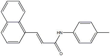 (E)-N-(4-methylphenyl)-3-(1-naphthyl)-2-propenamide Structure