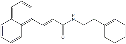 (E)-N-[2-(1-cyclohexen-1-yl)ethyl]-3-(1-naphthyl)-2-propenamide Structure