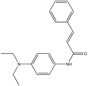 (E)-N-[4-(diethylamino)phenyl]-3-phenyl-2-propenamide Structure