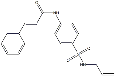 (E)-N-{4-[(allylamino)sulfonyl]phenyl}-3-phenyl-2-propenamide Structure