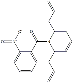[2,6-diallyl-3,6-dihydro-1(2H)-pyridinyl](2-nitrophenyl)methanone 化学構造式