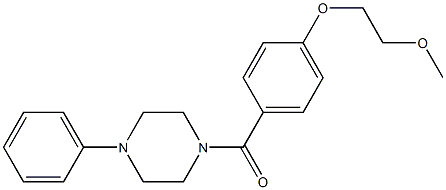 [4-(2-methoxyethoxy)phenyl](4-phenyl-1-piperazinyl)methanone