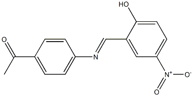 1-(4-{[(E)-(2-hydroxy-5-nitrophenyl)methylidene]amino}phenyl)-1-ethanone|