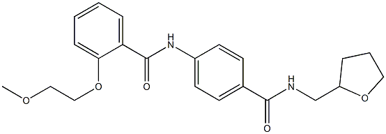 2-(2-methoxyethoxy)-N-(4-{[(tetrahydro-2-furanylmethyl)amino]carbonyl}phenyl)benzamide