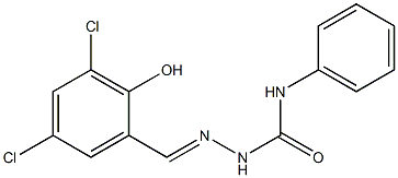 2-[(E)-(3,5-dichloro-2-hydroxyphenyl)methylidene]-N-phenyl-1-hydrazinecarboxamide