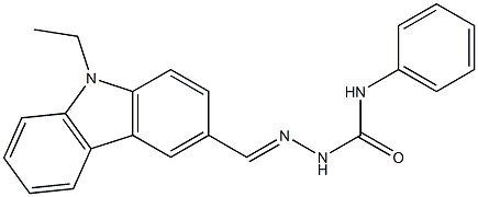 2-[(E)-(9-ethyl-9H-carbazol-3-yl)methylidene]-N-phenyl-1-hydrazinecarboxamide Structure