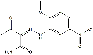  2-[(Z)-2-(2-methoxy-5-nitrophenyl)hydrazono]-3-oxobutanamide