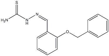 2-{(Z)-[2-(benzyloxy)phenyl]methylidene}-1-hydrazinecarbothioamide,,结构式