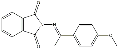 2-{[(E)-1-(4-methoxyphenyl)ethylidene]amino}-1H-isoindole-1,3(2H)-dione Structure