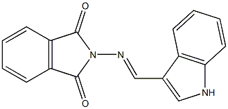 2-{[(E)-1H-indol-3-ylmethylidene]amino}-1H-isoindole-1,3(2H)-dione Struktur