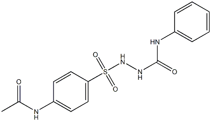 2-{[4-(acetylamino)phenyl]sulfonyl}-N-phenyl-1-hydrazinecarboxamide 结构式