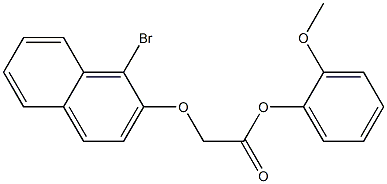 2-methoxyphenyl 2-[(1-bromo-2-naphthyl)oxy]acetate