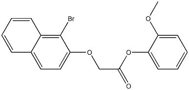  2-methoxyphenyl 2-[(1-bromo-2-naphthyl)oxy]acetate