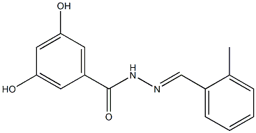  3,5-dihydroxy-N'-[(E)-(2-methylphenyl)methylidene]benzohydrazide