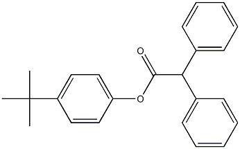 4-(tert-butyl)phenyl 2,2-diphenylacetate Struktur
