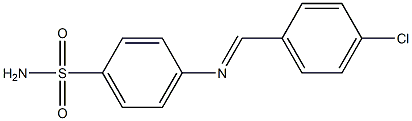 4-{[(E)-(4-chlorophenyl)methylidene]amino}benzenesulfonamide Structure