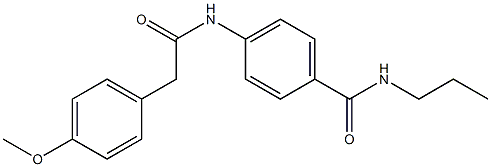 4-{[2-(4-methoxyphenyl)acetyl]amino}-N-propylbenzamide