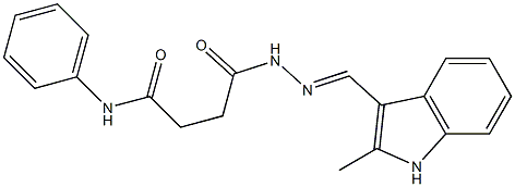 4-{2-[(E)-(2-methyl-1H-indol-3-yl)methylidene]hydrazino}-4-oxo-N-phenylbutanamide