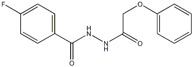 4-fluoro-N'-(2-phenoxyacetyl)benzohydrazide Struktur