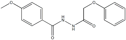 4-methoxy-N'-(2-phenoxyacetyl)benzohydrazide Structure