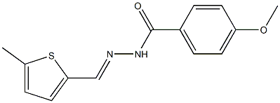 4-methoxy-N'-[(E)-(5-methyl-2-thienyl)methylidene]benzohydrazide
