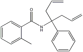 N-(1-allyl-1-phenyl-3-butenyl)-2-methylbenzamide Struktur
