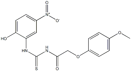  N-(2-hydroxy-5-nitrophenyl)-N'-[2-(4-methoxyphenoxy)acetyl]thiourea
