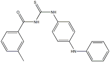  N-(4-anilinophenyl)-N'-(3-methylbenzoyl)thiourea