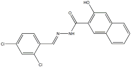  N'-[(E)-(2,4-dichlorophenyl)methylidene]-3-hydroxy-2-naphthohydrazide