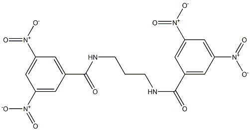 N-{3-[(3,5-dinitrobenzoyl)amino]propyl}-3,5-dinitrobenzamide,,结构式