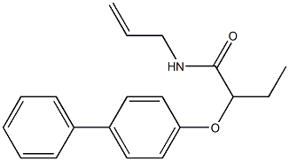 N-allyl-2-([1,1'-biphenyl]-4-yloxy)butanamide Structure