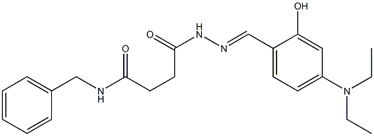  N-benzyl-4-(2-{(E)-[4-(diethylamino)-2-hydroxyphenyl]methylidene}hydrazino)-4-oxobutanamide