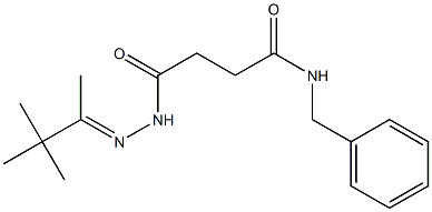 N-benzyl-4-oxo-4-{2-[(E)-1,2,2-trimethylpropylidene]hydrazino}butanamide|