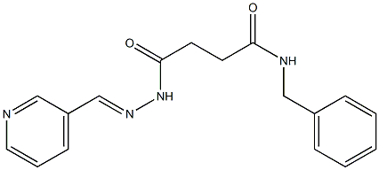  N-benzyl-4-oxo-4-{2-[(E)-3-pyridinylmethylidene]hydrazino}butanamide
