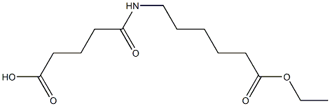 5-(6-ethoxy-6-oxohexylamino)-5-oxopentanoic acid Structure